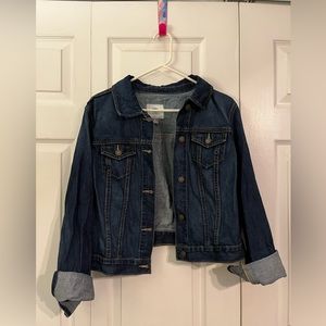 Classic Non-Stretch Jean Jacket for Women Large